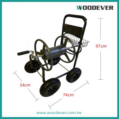 WOODEVER의 전문 정원 호스 카트는 5/8인치 호스 250피트까지 수용 가능하며(호스 별도 구매), 베트남과 중국에 두 생산 시설을 갖추고 있어 매우 유연한 맞춤 서비스를 제공합니다.