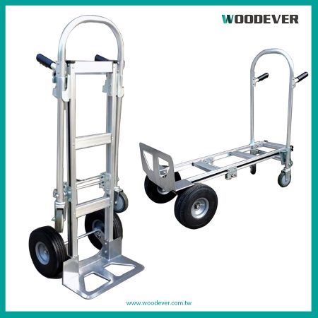 Workzone Aluminum Convertible Hand Truck 2-in-1 Factory Direct Sale - Manufacturing all types of hand truck and providing full stop solution service at the best factory price for retailers, wholesalers, or brands.