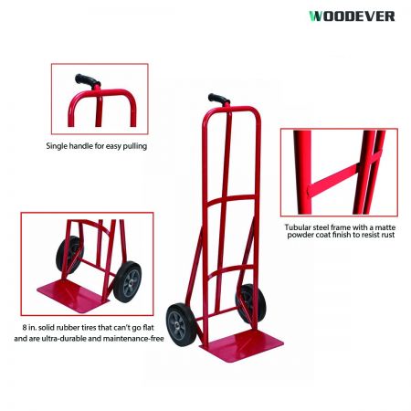 600lbs loading capcity utility hand trolley component function