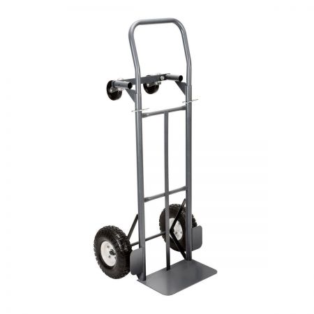 Carretilla de 2 ruedas, carrito de patio de 330 libras de capacidad con  manubrio acolchado, neumáticos de 14 pulgadas para alta estabilidad, ideal