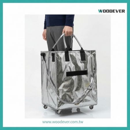 攜帶式ODM OEM客製化禮贈品採購大容量摺疊購物拉車袋、輕便手提袋