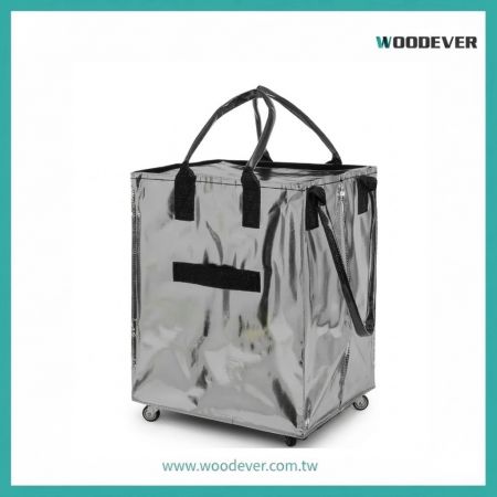 ODM OEM客製化禮贈品攜帶式採購大容量摺疊購物拉車袋、輕便手提袋