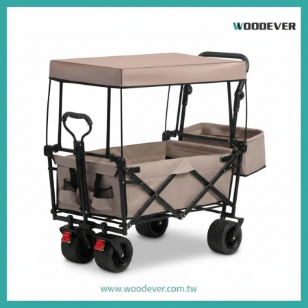 รถเข็นแคมป์ปิ้ง WOODEVER สามารถผลิตภายใต้บริการ OEM และ ODM, ช่วยให้คุณสร้างรถเข็นแคมป์ปิ้งแบรนด์ของคุณเองที่ปรับให้เข้ากับข้อกำหนดของคุณ.