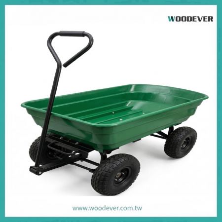 Chariot de jardin professionnel à roues doubles : stabilité industrielle et solution à haute capacité de 250 kg. - Chariot de dévidage de tuyau en métal portable pour jardin avec pneus en caoutchouc tout terrain, robuste pour approvisionnement en gros aux fermes et jardins.