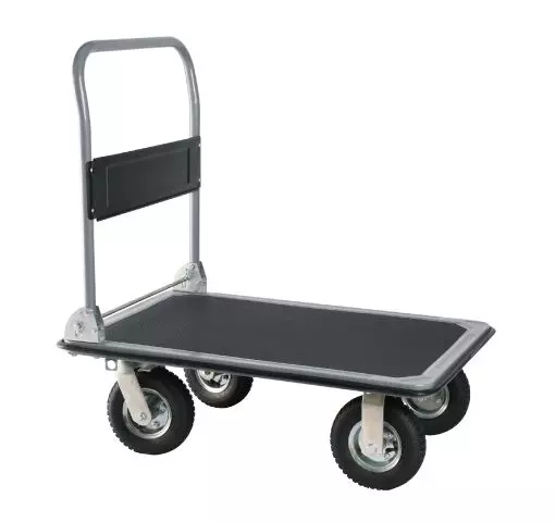 Przemysłowy wózek stalowy z płaskim łóżkiem