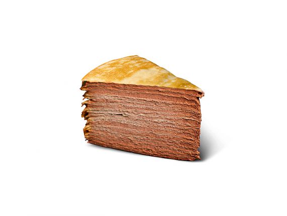 Chocolate Mille Crepe Cake - Chocolate Mille Crepe Cake