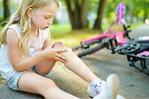 Lesões leves em crianças