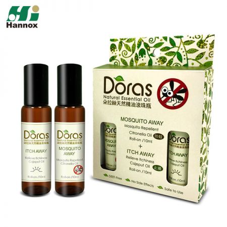 DORAS Mückenschutz-Roll-on (ätherisches Öl) - Mückenschutz / Juckreiz lindernder Roll-on (ätherisches Öl)