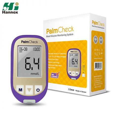 Sistema de monitoramento de glicose no sangue (PalmCheck) - Glicosímetro PalmCheck