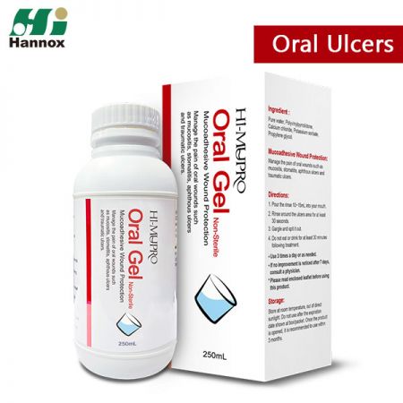Hi-MUPRO Gel Oral (Tipo Frasco) - Enxaguante bucal para feridas, gel oral