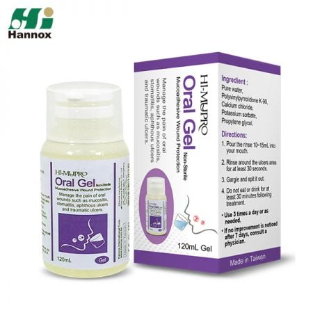 Gel Oral HI-MUPRO (Frasco) - Enxaguante oral para feridas Gel oral
