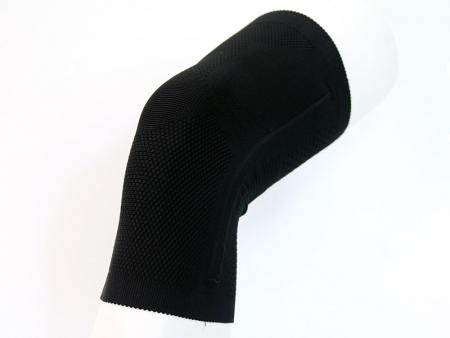 Supporto per ginocchio a maglia piatta senza rinforzo al silicone per la rotula