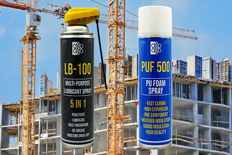 Aerosol products: Multi-purpose lubricant spray & PU foam Spray (OCF)