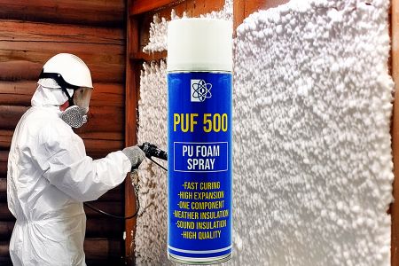 Phun bọt PU (OCF) - Phun bọt PU OCF với ống và súng phun cho xây dựng