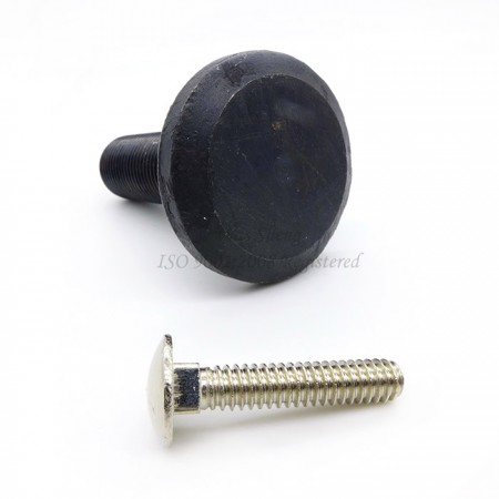 Steel Fully Threaded Square Carriage Bolts Black Finish
