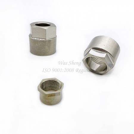 Stainless Steel Hex Cap Tube Coupling Nuts, Pipe Connector