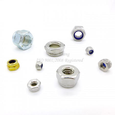 Hex Nylon Insert Lock Nuts DIN 982, DIN 6924, IFI