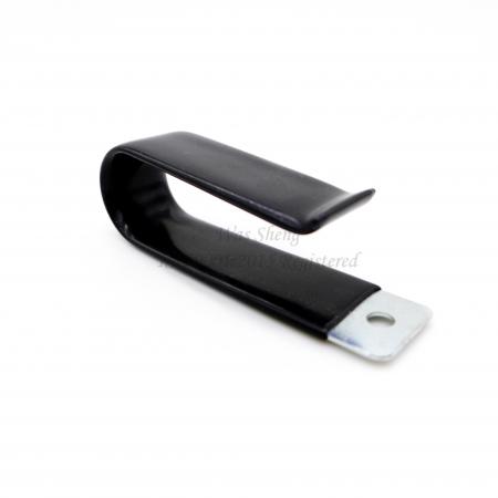 J-clip 18 X 72 mm Steel Zinc Plating with Polyethylene Black