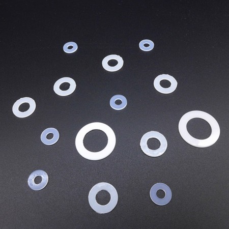 Nylonowe podkładki dystansowe płaskie izolacyjne, pierścieniowe podkładki plastikowe
