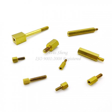 Nettigo: Brass hex spacer 15 mm, F/F, M3, nickel plated