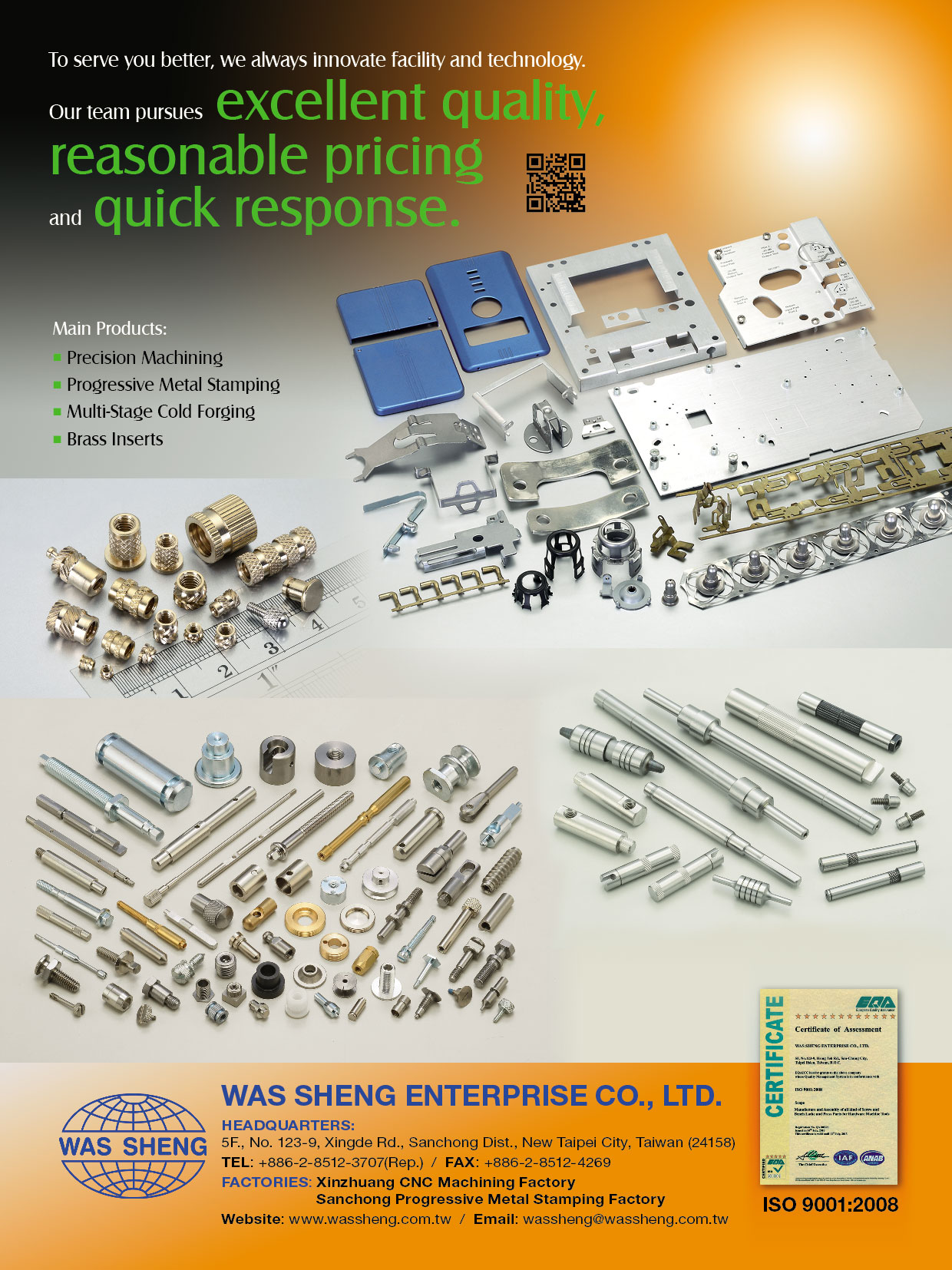 Was Sheng’s CNC Machined Parts Business Reaches Over NTD100 million Sales