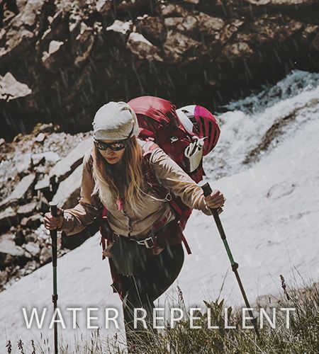 Water repellent fabric rep. diagram