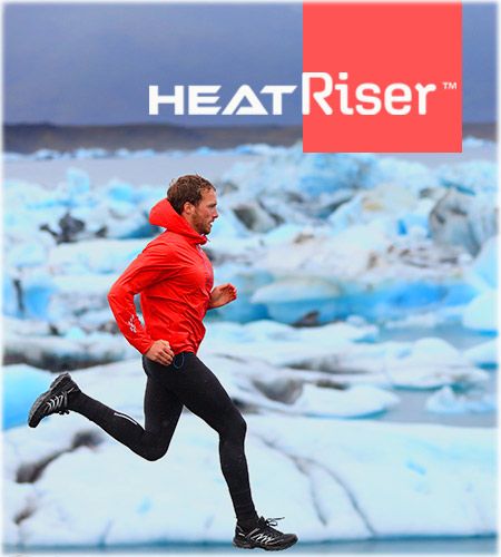 HEATRISER™ - Functional fabric with heating and antibacterial properties, featuring permanent functionality and advanced lamination.