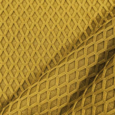 Espaçador de Padrão de Grade de Diamante Reciclado de Um Lado | Tecido de Malha Espaçadora Ecológica