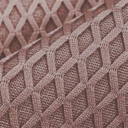 Espaçador de Padrão de Grade de Diamante Reciclado de Um Lado | Tecido de Malha Espaçadora Ecológica