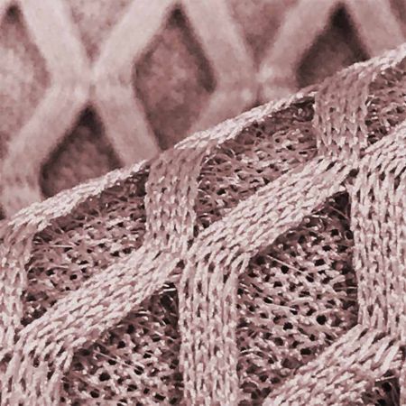 Espaçador de Padrão de Grade de Diamante Reciclado de Um Lado | Tecido de Malha Espaçadora Ecológica