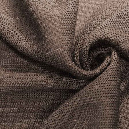 Tissu tricoté écologique à base de fibre de feuille d'ananas, fibre de polyester biodégradable et recyclée.
