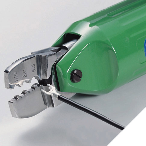 Alicate de crimpado de terminais de aire para terminais illados - Alicate de crimpado de terminal non illado (crimpador de terminal de aire)