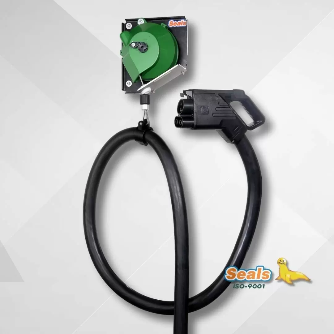 EV Opladningskabel Balancer (Ratschehjul Spiral Type), 9~15kg - EV Opladningskabel Balancer (Model: ECB-15KRS-L/ECB-15KRS-R) (Kapacitet: 9-15kg)