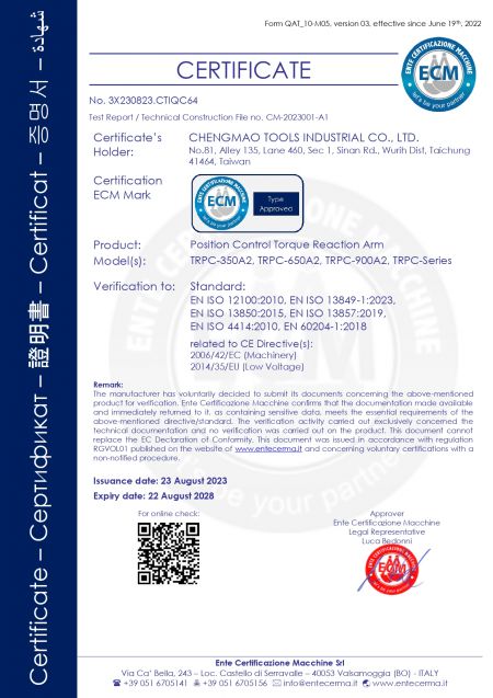 TRPC series CE Certification