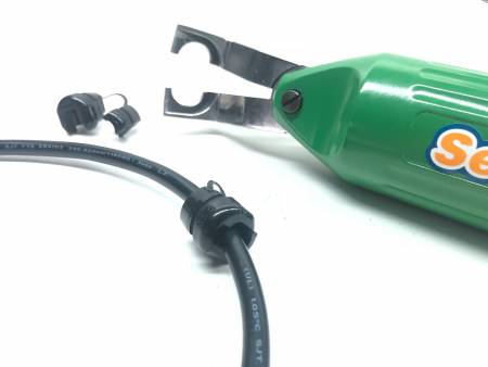 Installation du manchon de décharge de contrainte CLP – Sertissage partiel