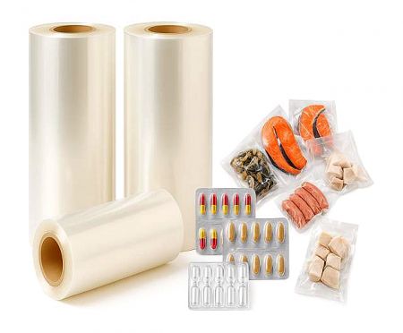 Dual-Barrier Rollstock Films - Dual barrier films protect against moisture, oxygen, and extend product shelf life.