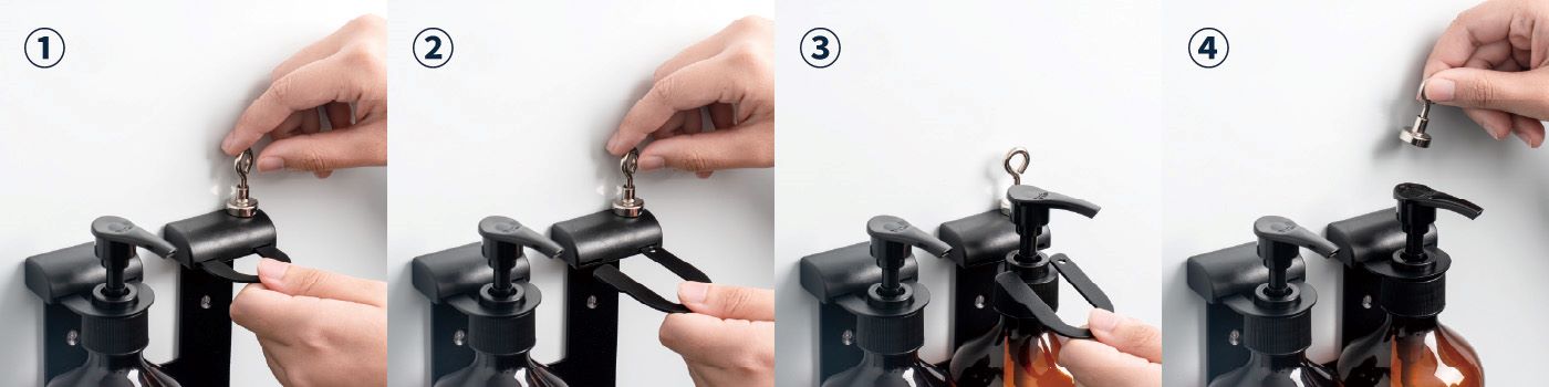 Amenite Şişe Tutucu Şişe Değiştirme Adımı