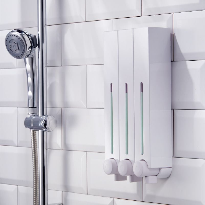 Duvara Monte Edilebilir Şampuan Duş Sabun Dispenseri