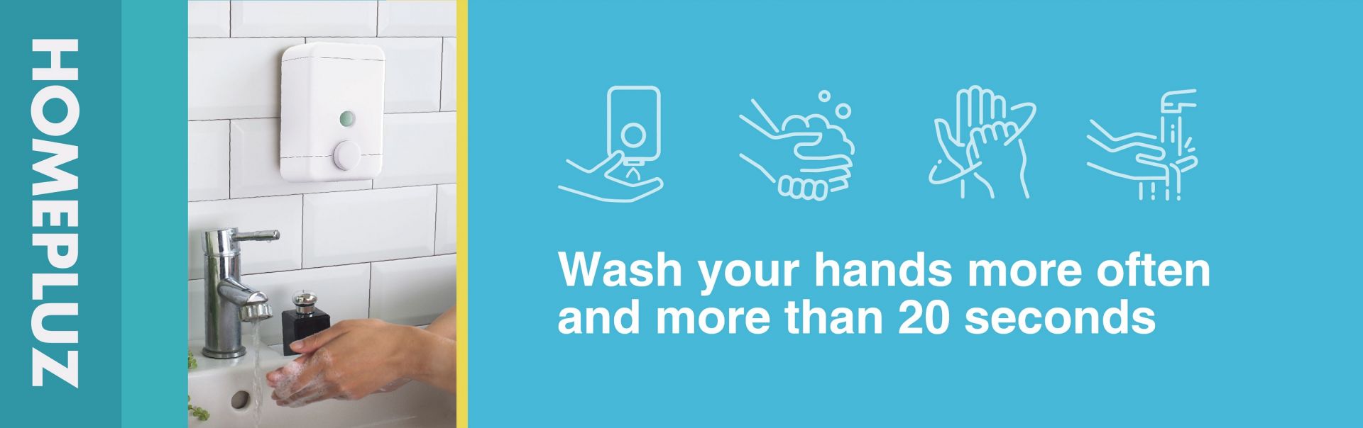 바이러스로부터 멀리하려면 손 씻기가 필요합니다.