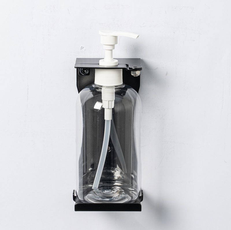Soporte de pared para botella de jabón de manos con una cerradura - Soporte  de pared individual para botella con una cerradura - Negro, Fabricante de  dispensadores de jabón y desinfectante automáticos