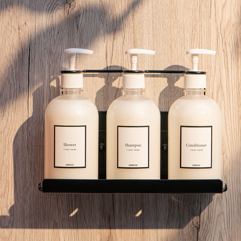 Edelstahl-Sicherheitswandflaschenhalterung für Seife und Shampoo