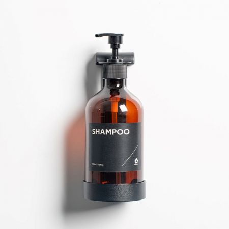 Porta Dispenser Per Sapone A Parete 2 Pezzi - Supporto Adesivo Per Bagno E Cucina, Salvaspazio, Bianco - 2