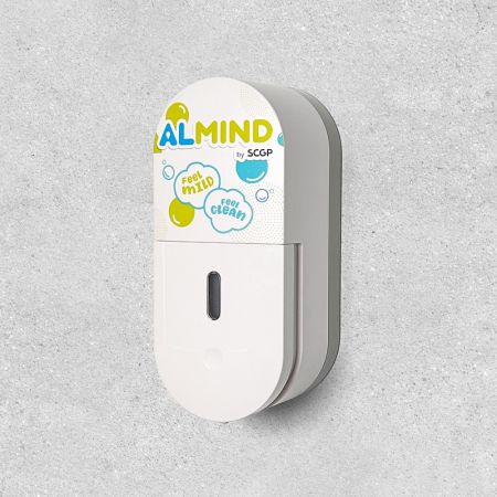 Stampa grafica completa sul dispenser di sapone a capsula