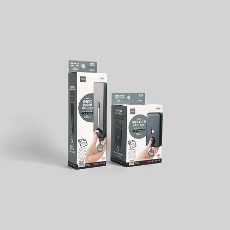 Desain merek paket kustom dispenser sabun