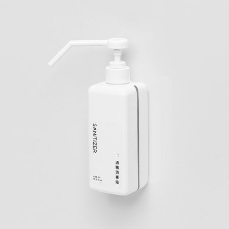 Botella de Spray de Alcohol de 400ml con soporte bloqueable - Botella de Spray de Alcohol con soporte de pared mini seguro