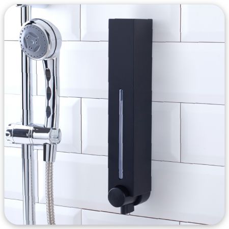 Luxe Matte Black Wall Mounted Soap Dispenser