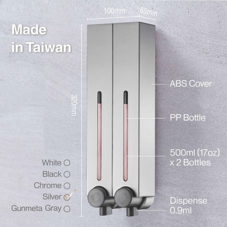 Spécifications du distributeur de savon chic