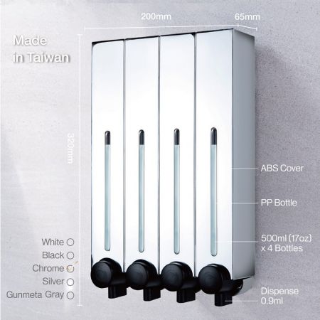 Spécifications du distributeur de savon chic