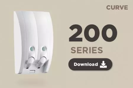 موزع صابون فندقي HP-200 Curve - تثبيت على الحائط