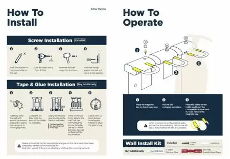 Manyetik Kilit Tutucu Duvar Montajı & Kullanım Talimatı